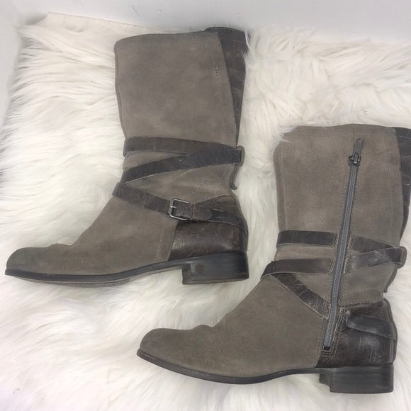 Ugg Deanna distressed suede charcoal grey brown - Picture 2 of 9